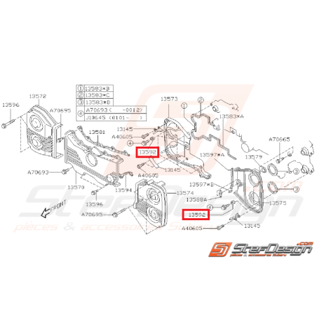 Support Carter Distribution Origine Subaru GT 93-00 WRX STI 01-19 FORESTER 97-02/05-0735272