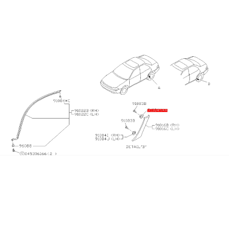 Clips protection arrière GT35295