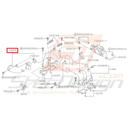 Durite induction origine Subaru GT 99-0035314