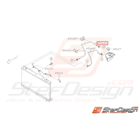 Durite vase d'expansion Subaru WRX/STI 2001 - 200735322