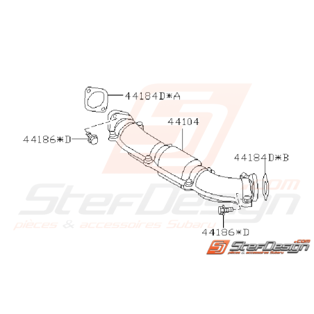 Schéma de Crosspipe Origine Subaru WRX STI 2001 - 200535357