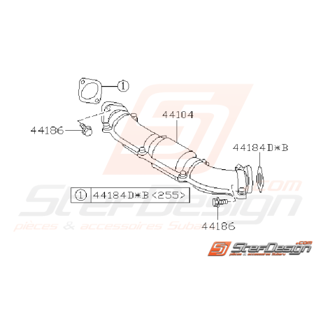 Schéma de Crosspipe Origine SUBARU WRX 2006 - 200735359