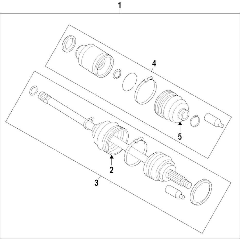 Soufflet de cardan ORIGINE SUBARU côté roue STI 01/07/2003-07
