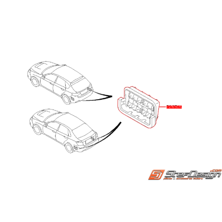 Grille de ventilation de coffre origine SUBARU WRX/STI 08-1035401