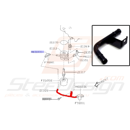 Durite acier modine pompe a eau spec c35441