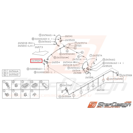 Support Connecteur Origine Subaru GT 1993-2000 WRX STI 2001-200735469