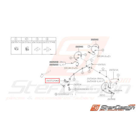 Support Connecteur Origine Subaru GT 1993-2000 WRX STI 2001-200735472