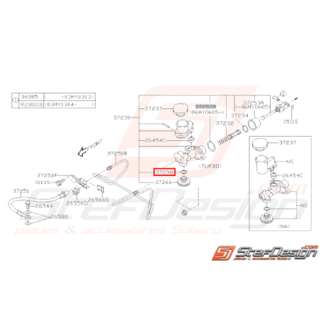 Joint Origine Subaru GT 99-00 WRX STI 01-02/08 FORESTER 97-0235475
