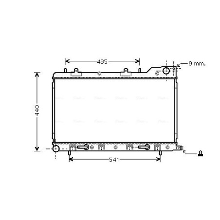 Radiateur pour subaru forester SG5 XT35523