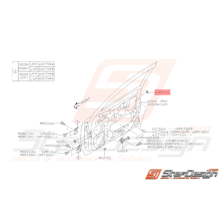 Bouchon Origine Subaru WRX STI 2008 - 201435564