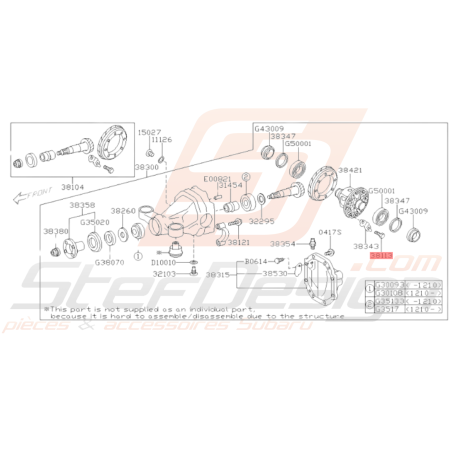 Boulon Hexagonale Origine Subaru BRZ 2013-201935574