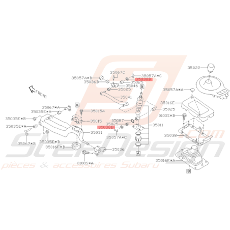 Rondelle Changement De Vitesses Origine Subaru BRZ 2013-201935582