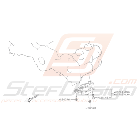 Schéma Support Moteur Origine Subaru BRZ 2013-201935588