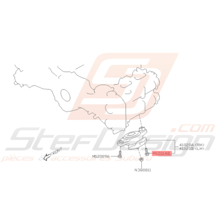 Boulon D'assemblage 10X46 Origine Subaru BRZ 2013-201935591