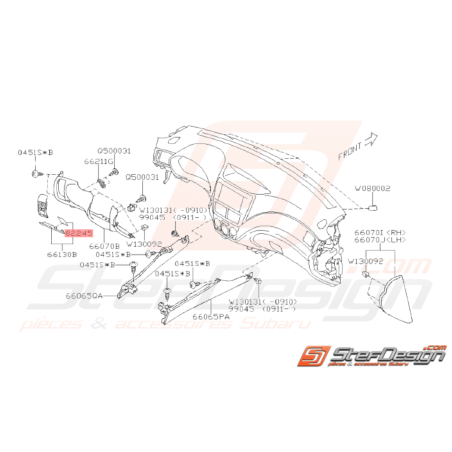 Etiquette de Fusible Origine Subaru WRX STI 2008 - 201435636