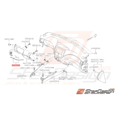 Volet de Boites à Fusibles Origine Subaru WRX 200835637