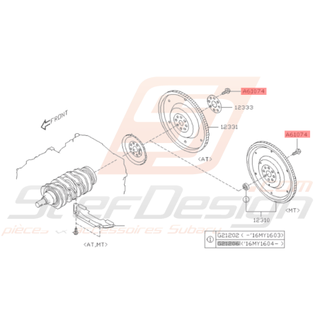 Vis de Volant Moteur Origine Subaru WRX 02-10 STI 02-19 BRZ 13-1935736