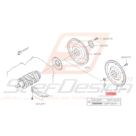 Volant moteur boite manuelle Origine Subaru BRZ 2013 - 201935737