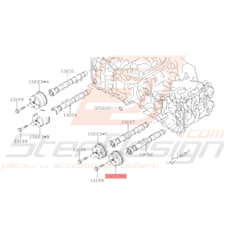 Poulie arbre a came Origine Subaru BRZ / Forester / Xv / Legacy35741