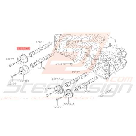 Poulie Arbre à Cames Admission Droite Origine Subaru BRZ 2013 - 201635753