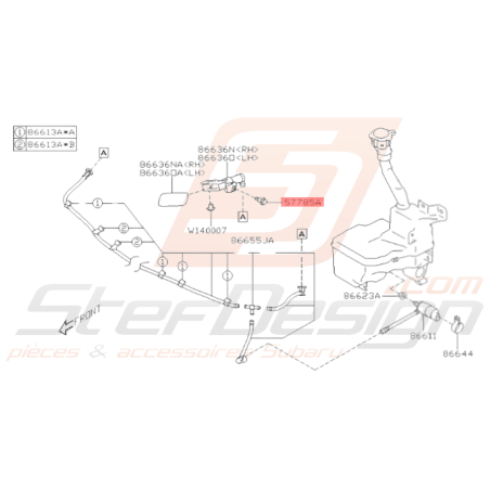 Vis support antibrouillard Origine Subaru GT 1993-1998 BRZ 2013-201935799