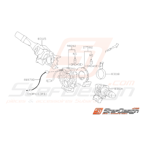 Schéma Commodo Origine Subaru BRZ 2013 - 201935801