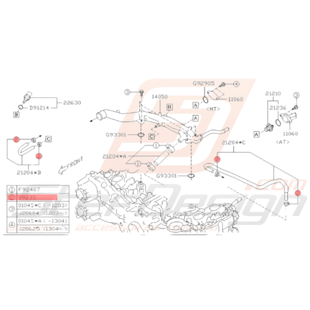 Attache tuyaux bouchon bypass Origine Subaru GT 93-00 WRX 01-10 STI 01-14 BRZ 13-19 FORESTER 97-02/05-0735831 Attache tuyaux bouchon bypass Origine Subaru GT 93-00 WRX 01-10 STI 01-14 BRZ 13-19 FORESTER 97-02/05-0735831