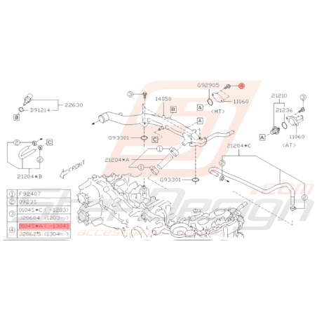 Vis Origine SUBARU GT WRX STI BRZ35836