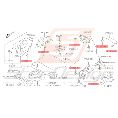 Clips Origine Subaru WRX STI BRZ35913