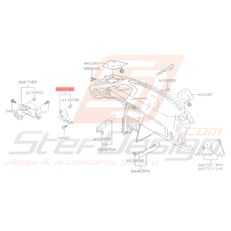 Cache Tableau De Bord Intérieur Inférieur Conducteur Origine Subaru BRZ 13-1935944