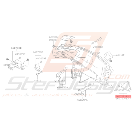 Couvercle de Tableau de Bord Origine Subaru BRZ 2013 - 201935947