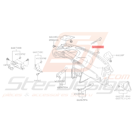 Clip Origine Subaru WRX STI 2008 - 2014 BRZ 2013 - 201935950
