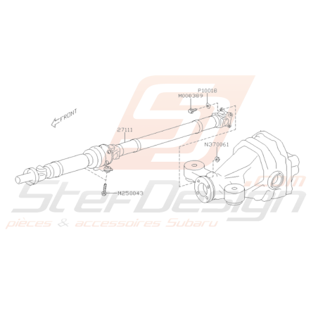 Schéma Arbre de Transmission Origine Subaru BRZ 2013 - 201935957