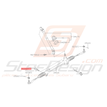 Boulon 12X82.5 Origine Subaru BRZ 2013 - 201935969