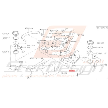Réservoir Complet Carburant Origine Subaru 2013-201935995