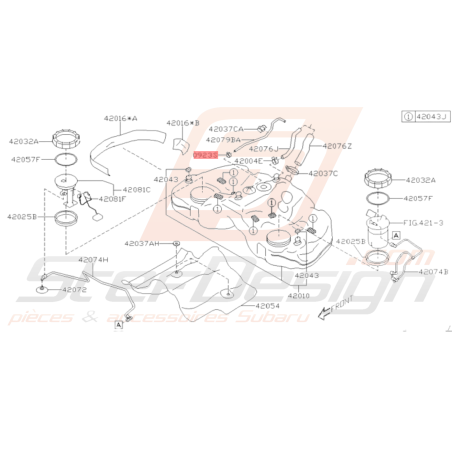 Attache Tuyau Origine Subaru GT 93-00 WRX STI 01-14 BRZ 13-1935996