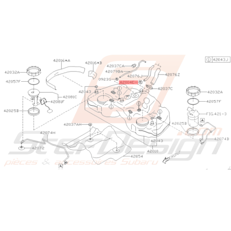 Clip Origine Subaru WRX STI 2008-2014 BRZ 2013-201935998