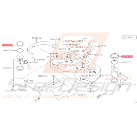 Ecrou Annulaire Origine Subaru BRZ 2013-201936002