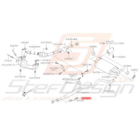 Vis échappement down pipe/intermédiaire origine Subaru GT WRX STI BRZ Forester Turbo 97-02/05-0736038