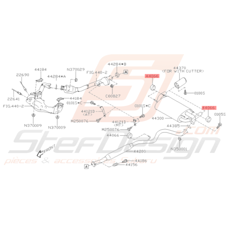 Silent bloc d'échappement Origine Subaru Legacy 2006 BRZ 2013-201936048