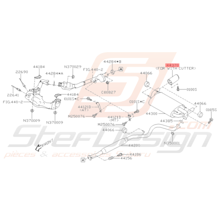 Embout de silencieux Origine Subaru BRZ 2013-201936049