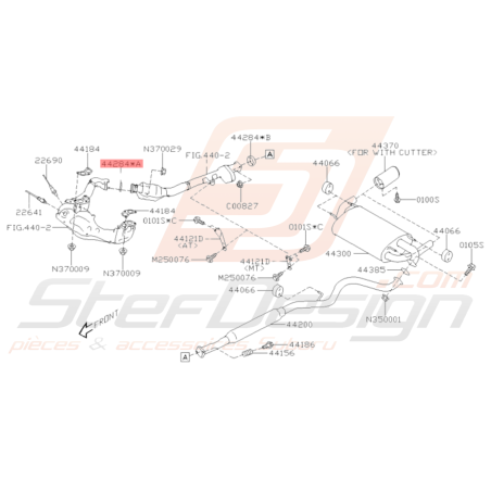 Joint catalyseur 2.5L Origine Subaru WRX STI 06-19 BRZ 13-19 FORESTER 05-0736057