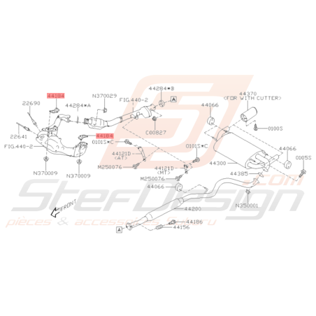 Joint de collecteur d'échappement Origine Subaru BRZ 2013-201936059