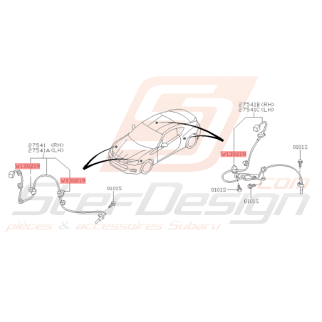 Clip Origine Subaru STI 08/2011 - 2014 BRZ 2013 - 201936096