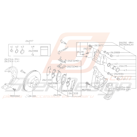 Schéma Frein Avant Origine Subaru BRZ 2013 - 201936098