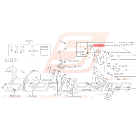 Boulon Origine Subaru WRX 2008-2011 BRZ 2013-201936116