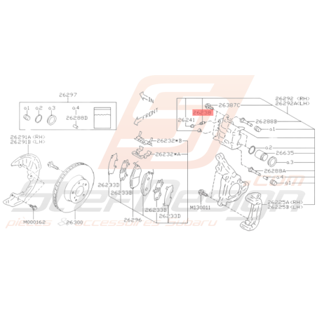 Vis de purge arrière Origine Subaru WRX 2003-2010 BRZ 2013-2019 FORESTER 2005-200736117