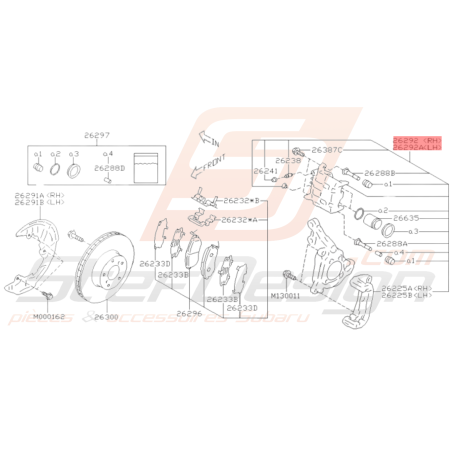 Étrier de Frein Avant Origine Subaru BRZ 2013 - 201936118