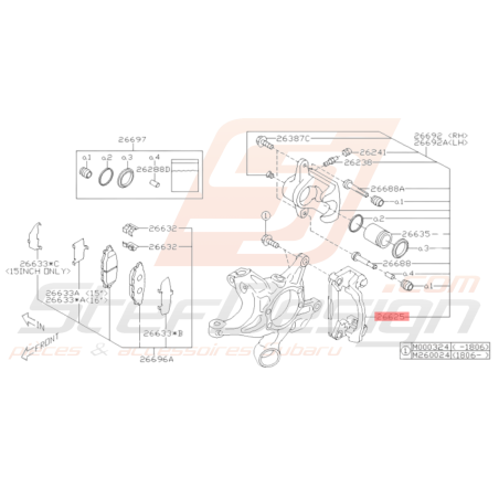 Support Frein à Disque Arrière Origine Subaru BRZ 2018 - 201936127