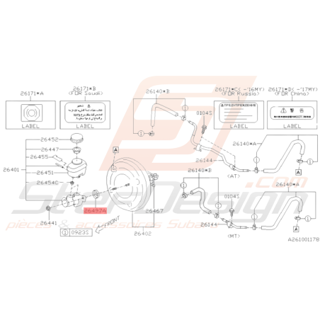 Joint d'étanchéité Origine Subaru BRZ 2013 - 201936164